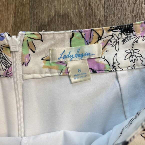 Lady Hagen Floral Skort Size 8 - Picture 2 of 7